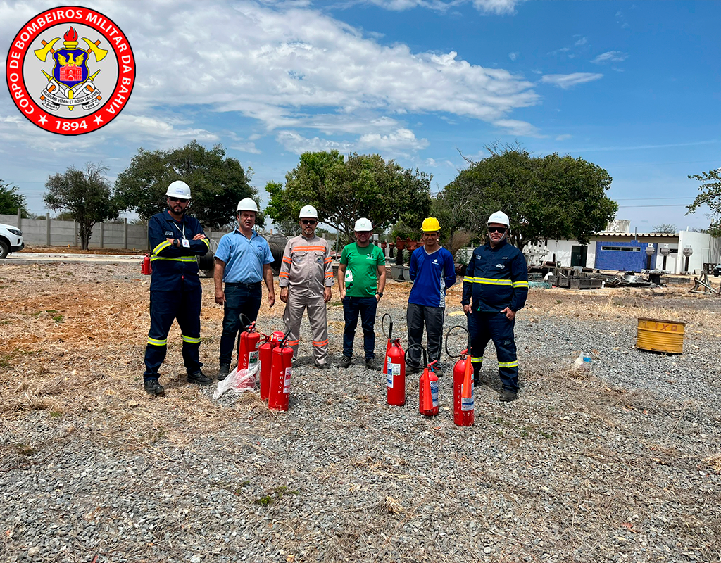 Equipe credenciada - Corpo de Bombeiros e RS Treinamentos
